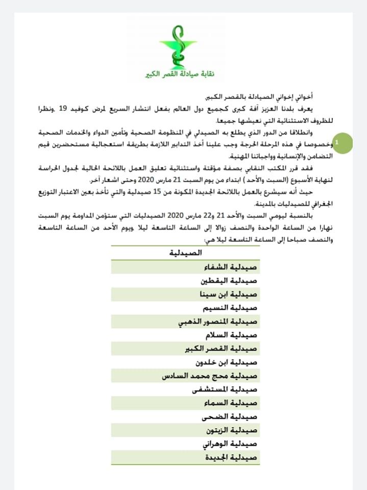 صيدليات الحراسة 