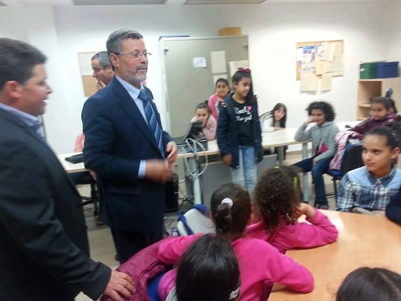 زيارة رئيس المجلس لمدرسة مغربية لتدريس اللغة العربية بطراسة