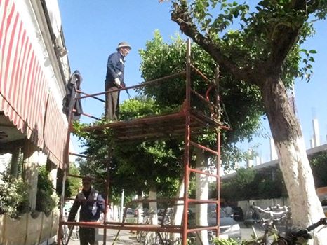 انطلاق عملية صيانة المساحات الخضراء بجماعة القصر الكبير