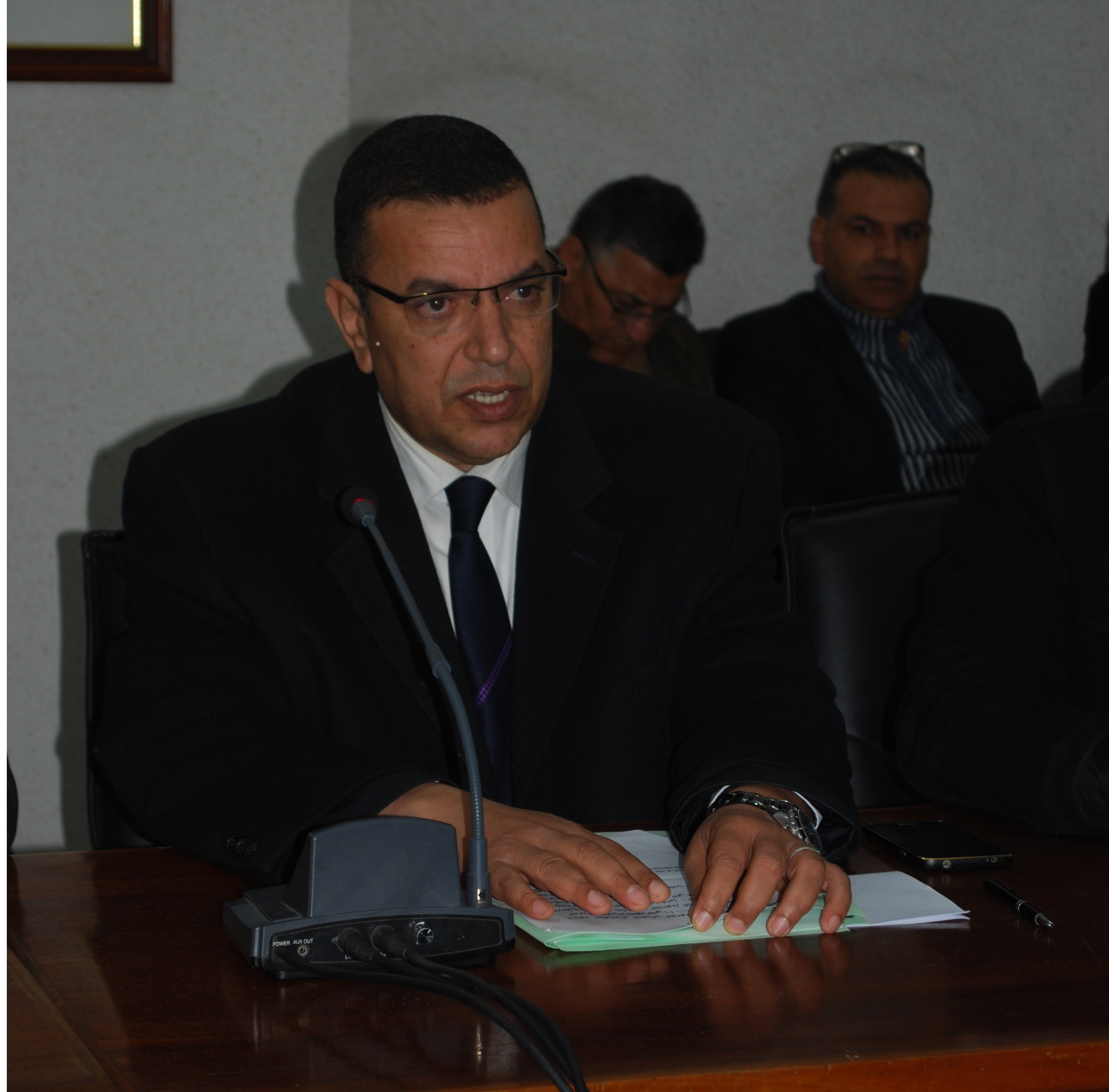 توضيح النائب الأول السيد حسن الحسناوي حول حقيقة الرخصة المسلمة أمام مشروع المستشفى المتعدد الاختصاصات بطريق العرائش