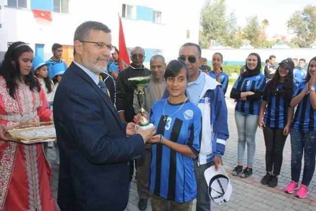 حفل تتويج الفائزين بالبطولة المدرسية