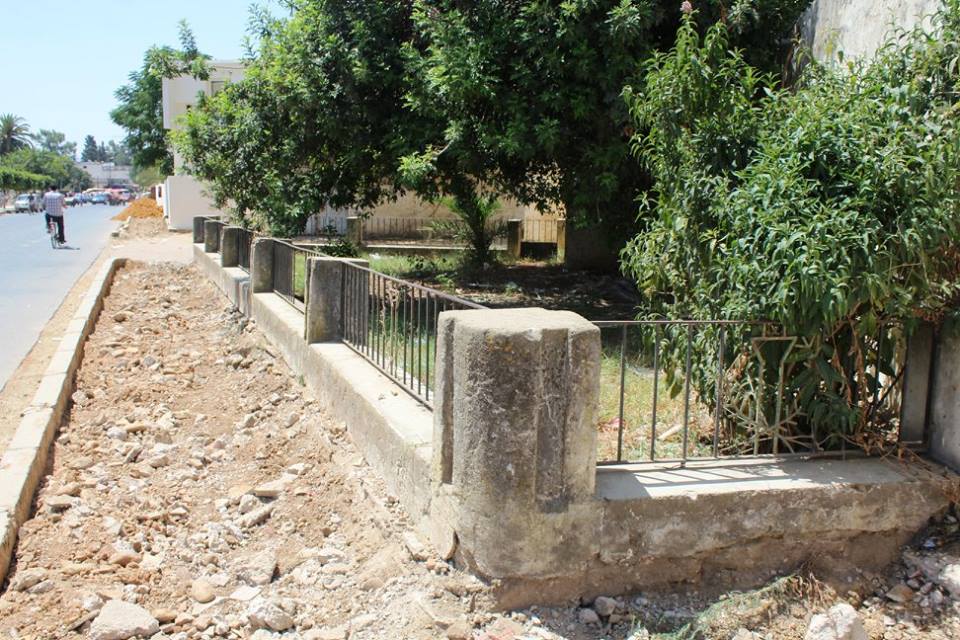 أشغال تهيئة الأرصفة