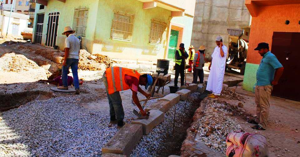 متابعة ميدانية لرئيس المجلس الجماعي لكل الاوراش وتكريس المنهجية التشاركية