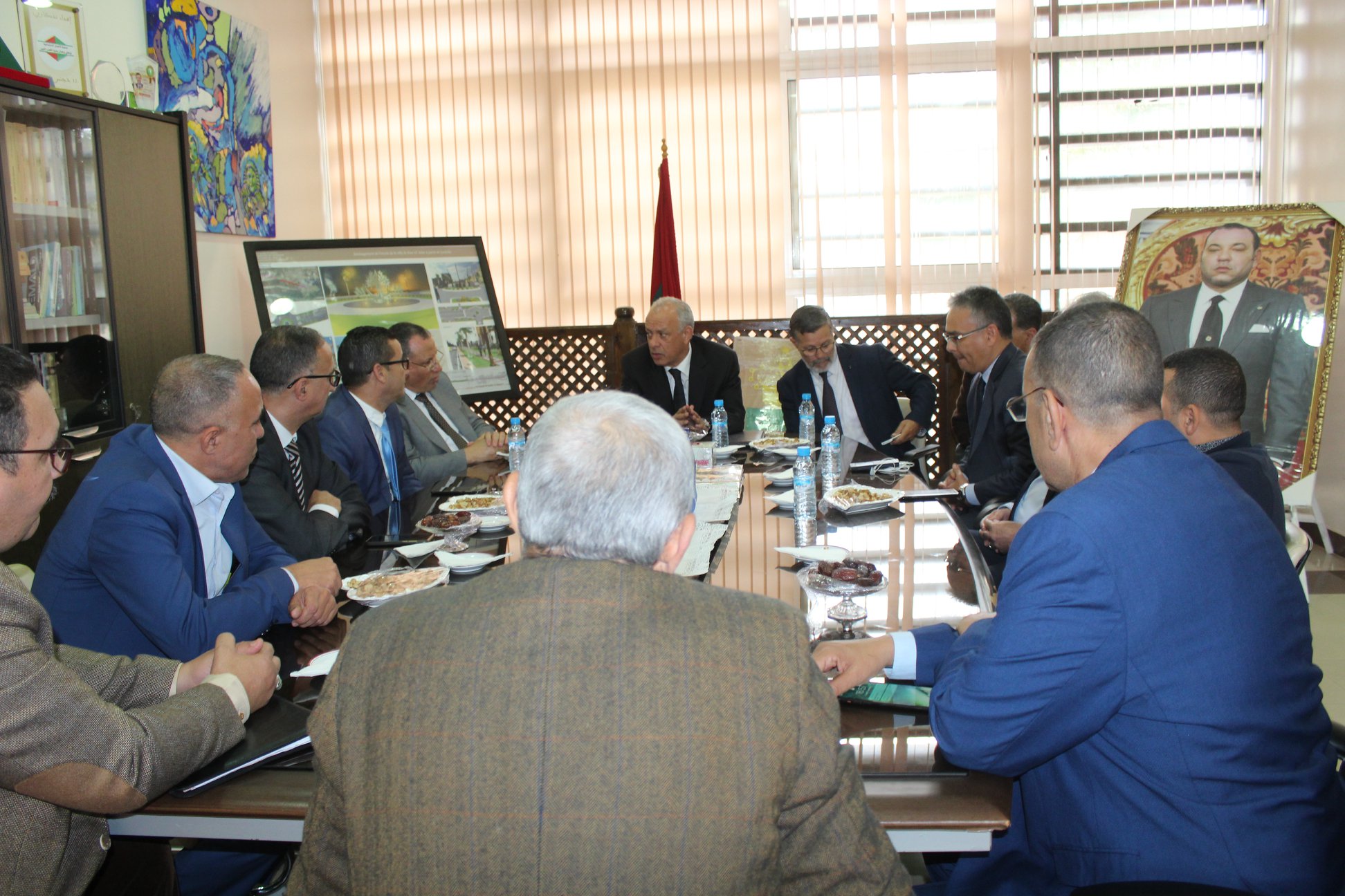 والي جهة طنجة تطوان الحسيمة في زيارة لجماعة القصر الكبير