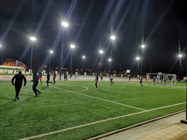 زيارة رئيس المجلس لبعض الملاعب الرياضية