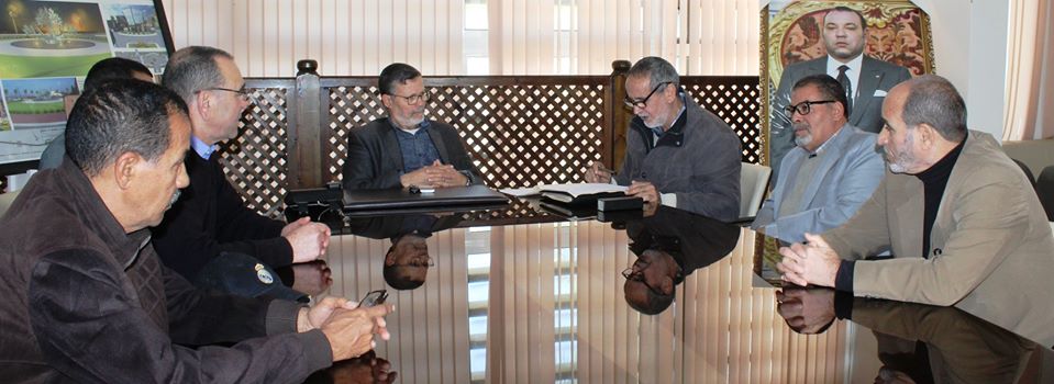 الجمعية الوطنية لقدماء المحاربين وقدماء العسكريين في لقاء مع رئاسة المجلس الجماعي