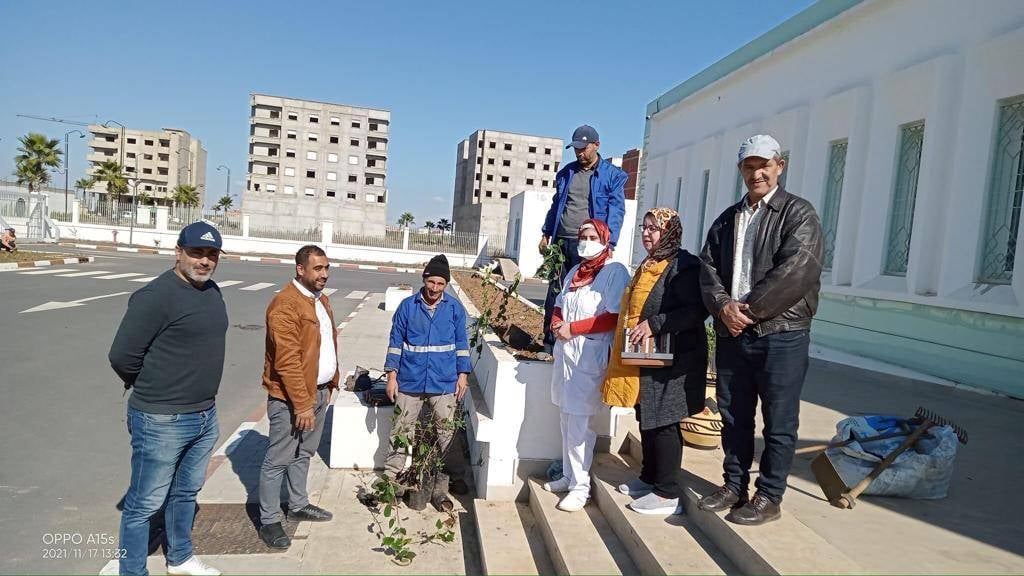 تهيئة المجال الأخضر بمستشفى القرب