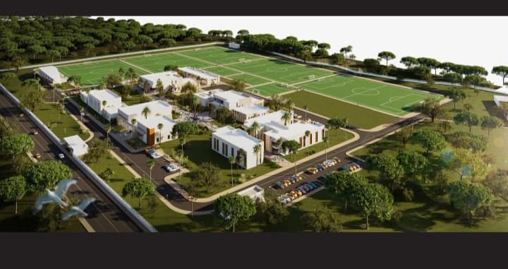 التصميم النهائي لمدرسة التكوين في كرة القدم بالقصر الكبير