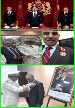 الموظف الجماعي السيد عبد الله بن عقري يوشح بوسام ملكي