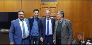 رئيس المجلس الجماعي في لقاء مع رئيس الجامعة الملكية لكرة القدم