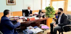 لقاء مع نائب المدير المكتب الوطني للسكة الحديدية بخصوص تنزيل المشاريع المشتركة.
