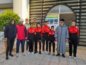 رئيس المجلس الجماعي يستقبل فريق النادي الرياضي القصري لألعاب القوى